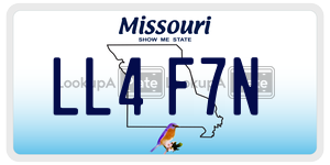 LL4F7N  license plate in MO