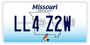 LL4Z2W  license plate in MO