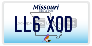 LL6X0D  license plate in MO