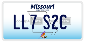 LL7S2C  license plate in MO