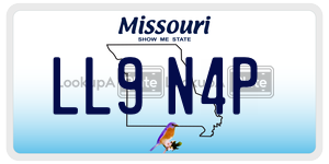 LL9N4P  license plate in MO