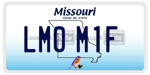 LM0M1F license plate in Missouri