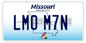 LM0M7N  license plate in MO