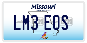 LM3E0S  license plate in MO