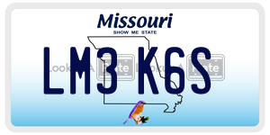 LM3K6S  license plate in MO