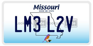 LM3L2V  license plate in MO
