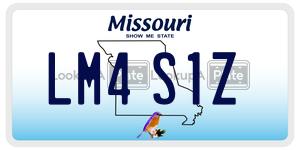 LM4S1Z  license plate in MO