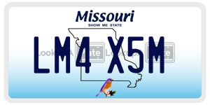 LM4X5M  license plate in MO