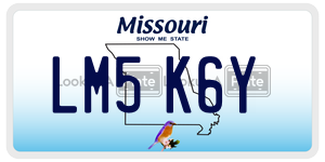 LM5K6Y  license plate in MO