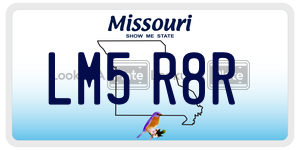 LM5R8R  license plate in MO