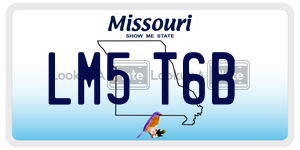 LM5T6B  license plate in MO
