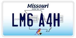 LM6A4H  license plate in MO