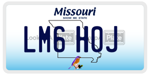 LM6H0J  license plate in MO