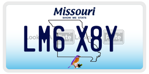 LM6X8Y  license plate in MO