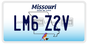 LM6Z2V  license plate in MO