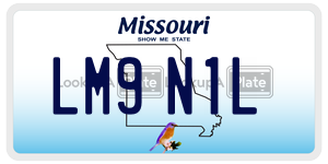 LM9N1L  license plate in MO