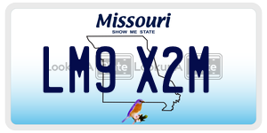 LM9X2M  license plate in MO
