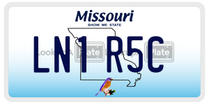 LN1R5C  license plate in MO