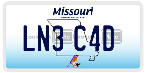 LN3C4D  license plate in MO