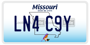 LN4C9Y  license plate in MO