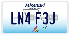 LN4F3J  license plate in MO