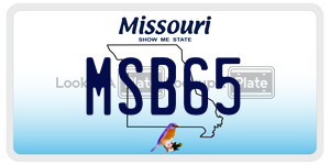 MSB65 license plate in Missouri