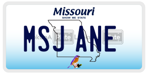 MSJANE  license plate in MO