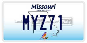 MYZ71  license plate in MO