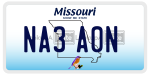 NA3A0N  license plate in MO