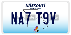 NA7T9V  license plate in MO