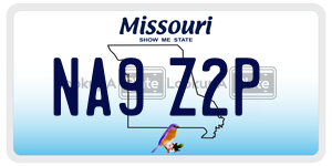 NA9Z2P  license plate in MO