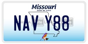 NAVY88  license plate in MO