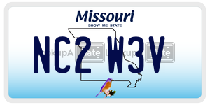NC2W3V  license plate in MO