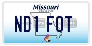 ND1F0T  license plate in MO