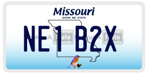 NE1B2X  license plate in MO