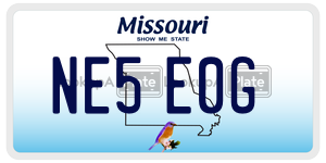 NE5E0G  license plate in MO