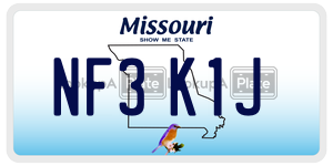 NF3K1J  license plate in MO