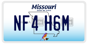 NF4H6M  license plate in MO