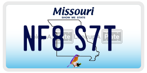 NF8S7T  license plate in MO