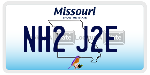 NH2J2E  license plate in MO