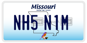 NH5N1M  license plate in MO