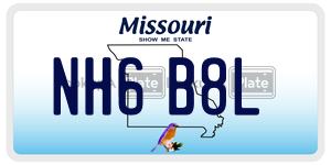 NH6B8L  license plate in MO