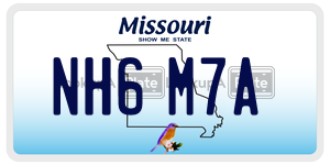 NH6M7A  license plate in MO