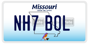 NH7B0L  license plate in MO