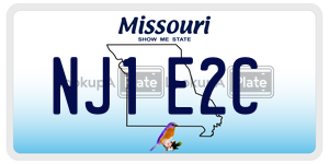NJ1E2C  license plate in MO