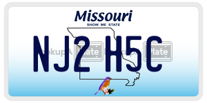 NJ2H5C  license plate in MO