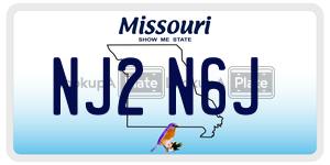 NJ2N6J  license plate in MO