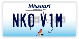 NK0V1M  license plate in MO