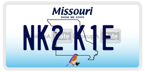 NK2K1E  license plate in MO