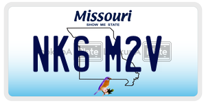 NK6M2V license plate in Missouri